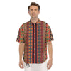 Aztec Native Tribal Print Pattern Men's Short Sleeve Shirts-grizzshop