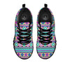 Aztec Neon Native Print Pattern Black Sneaker-grizzshop