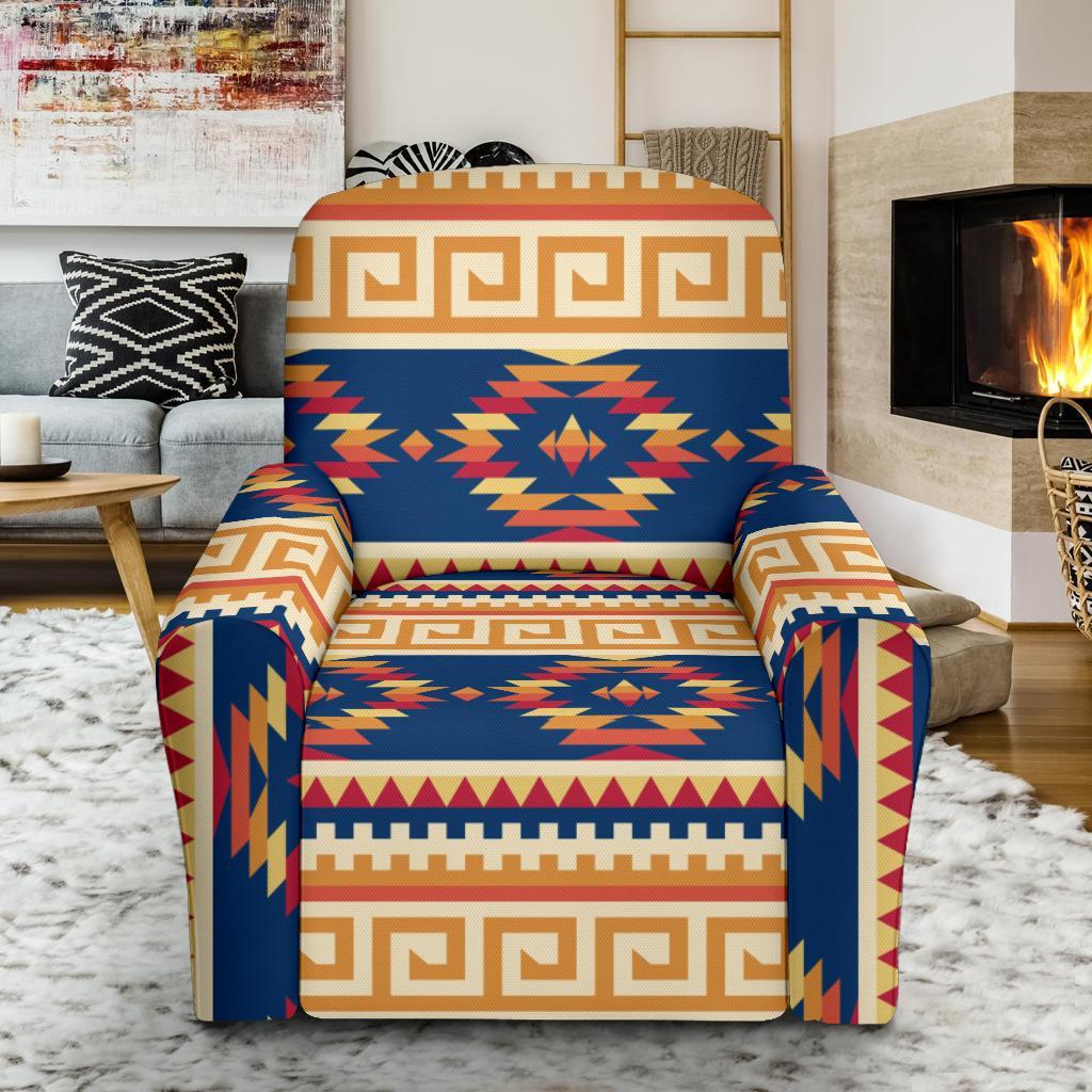 Aztec Pendleton Tribal Indians Navajo Native American Print Recliner Cover-grizzshop