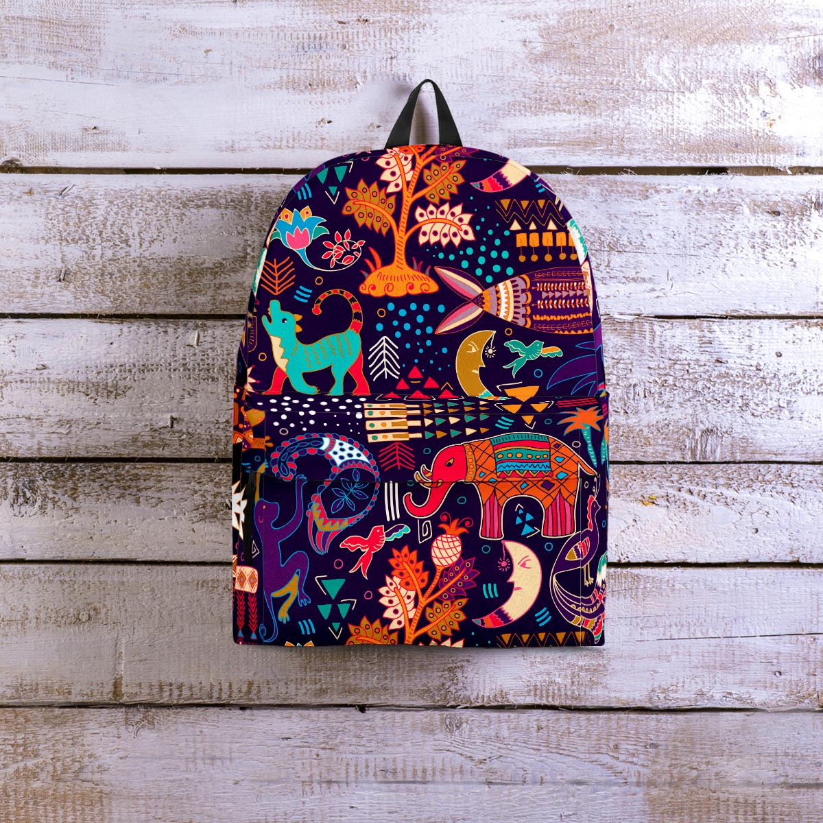 Aztec Psychedelic Trippy Backpack-grizzshop