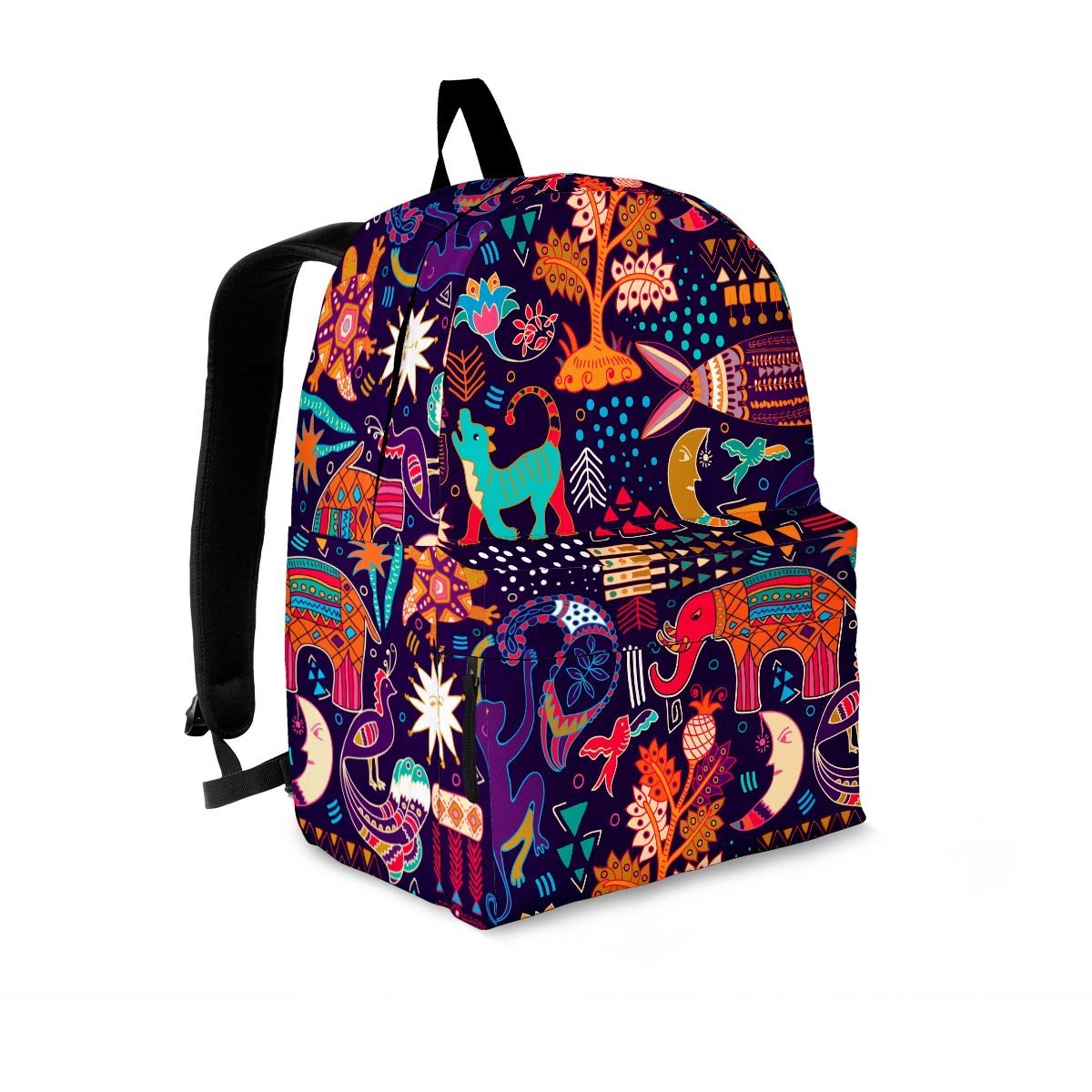 Aztec Psychedelic Trippy Backpack-grizzshop