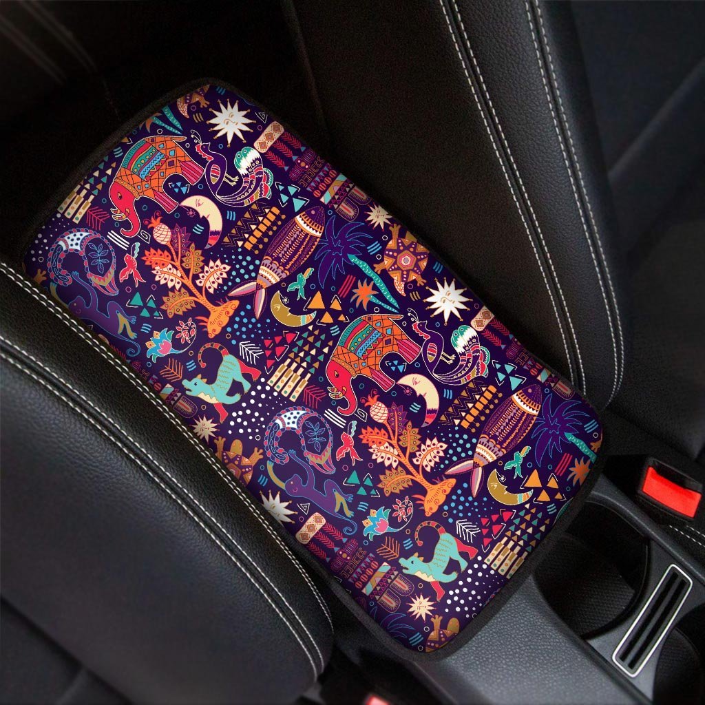 Aztec Psychedelic Trippy Car Console Cover-grizzshop