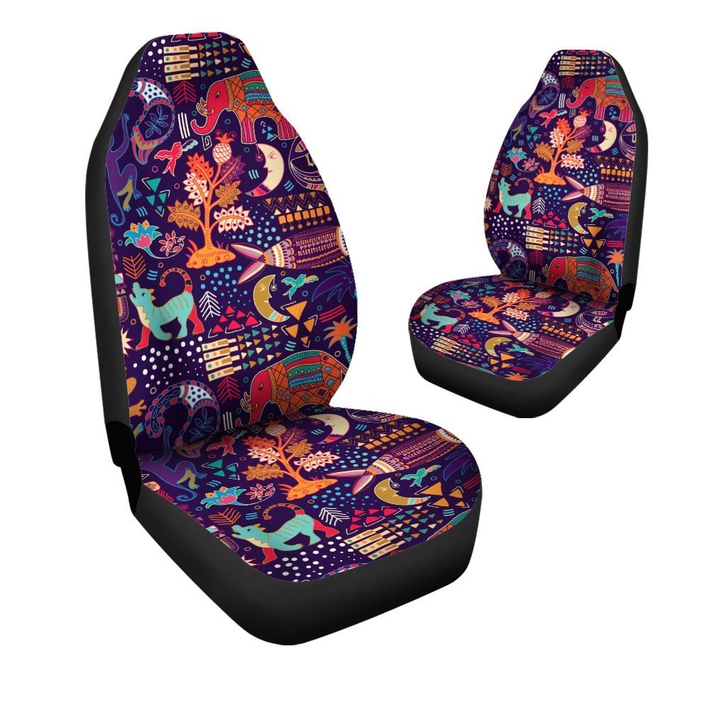 Aztec Psychedelic Trippy Car Seat Covers-grizzshop