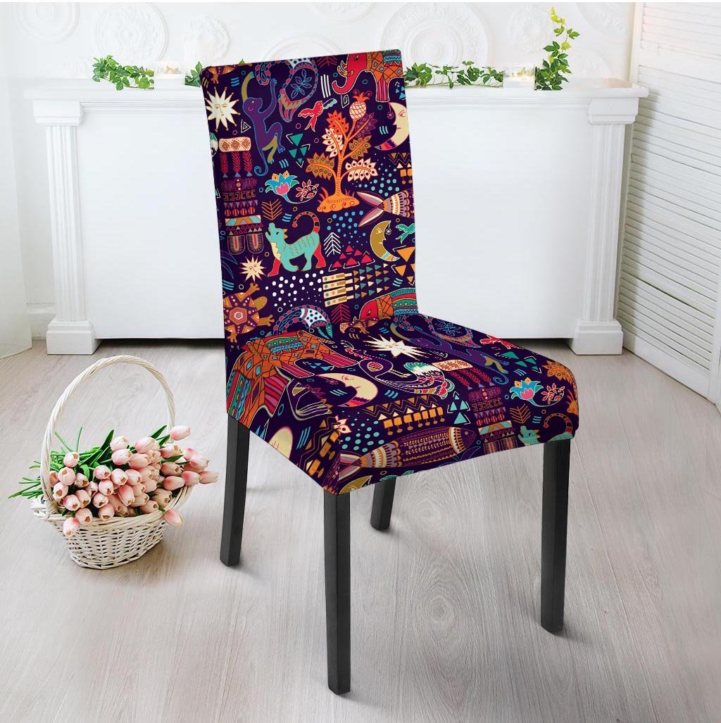 Aztec Psychedelic Trippy Chair Cover-grizzshop