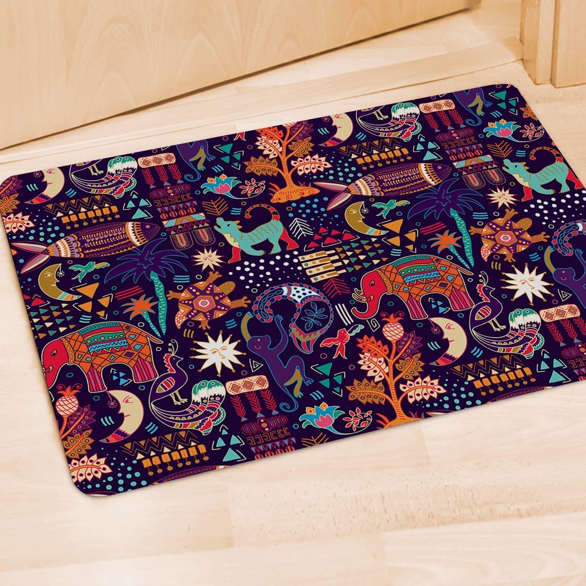 Aztec Psychedelic Trippy Door Mat-grizzshop