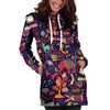 Aztec Psychedelic Trippy Hoodie Dress-grizzshop