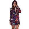 Aztec Psychedelic Trippy Hoodie Dress-grizzshop