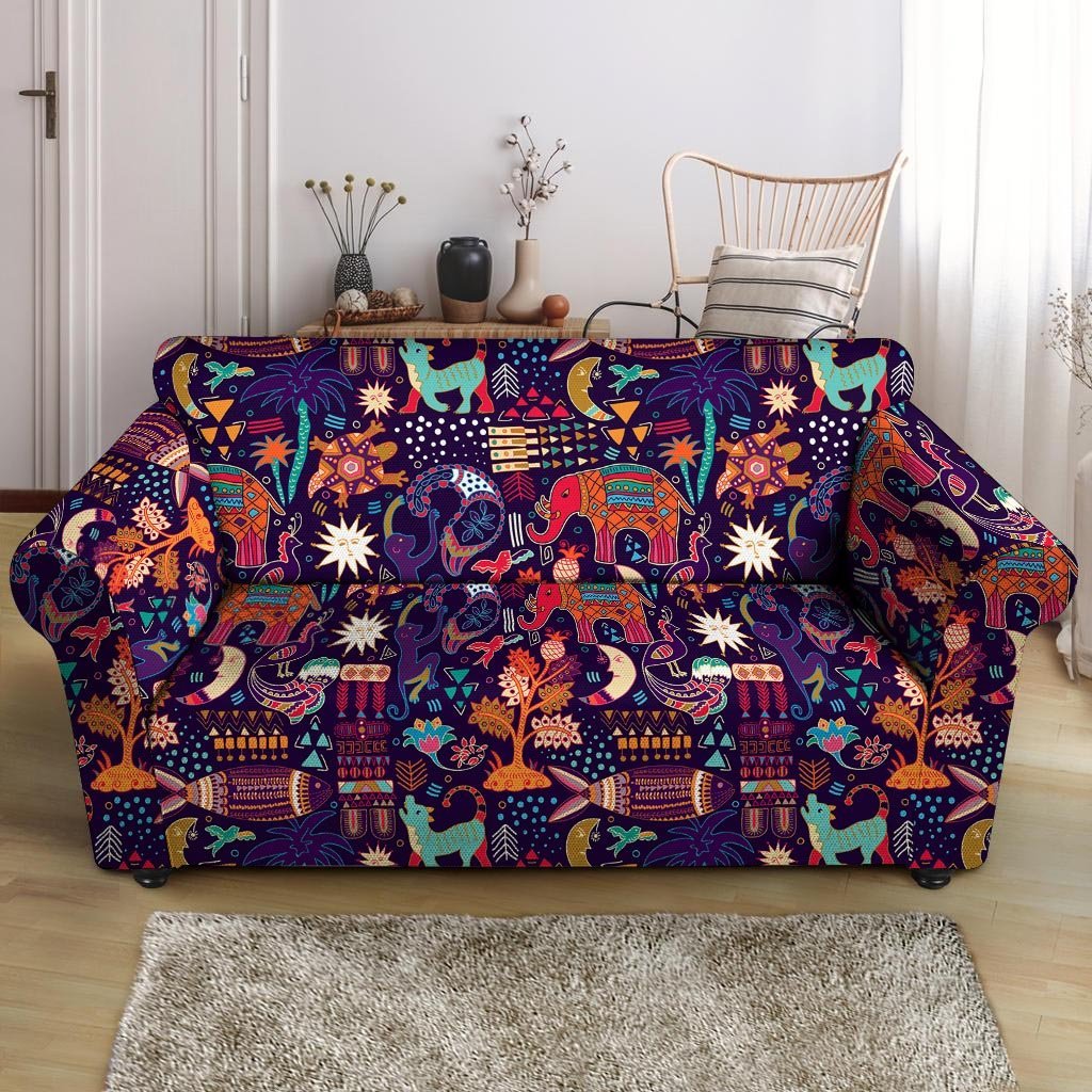 Aztec Psychedelic Trippy Loveseat Cover-grizzshop