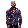 Aztec Psychedelic Trippy Men's Bomber Jacket-grizzshop