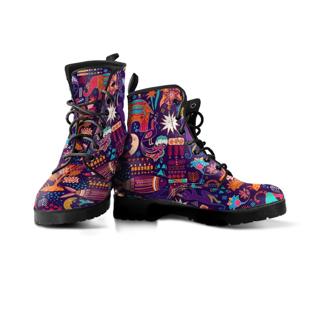 Aztec Psychedelic Trippy Men's Boots-grizzshop