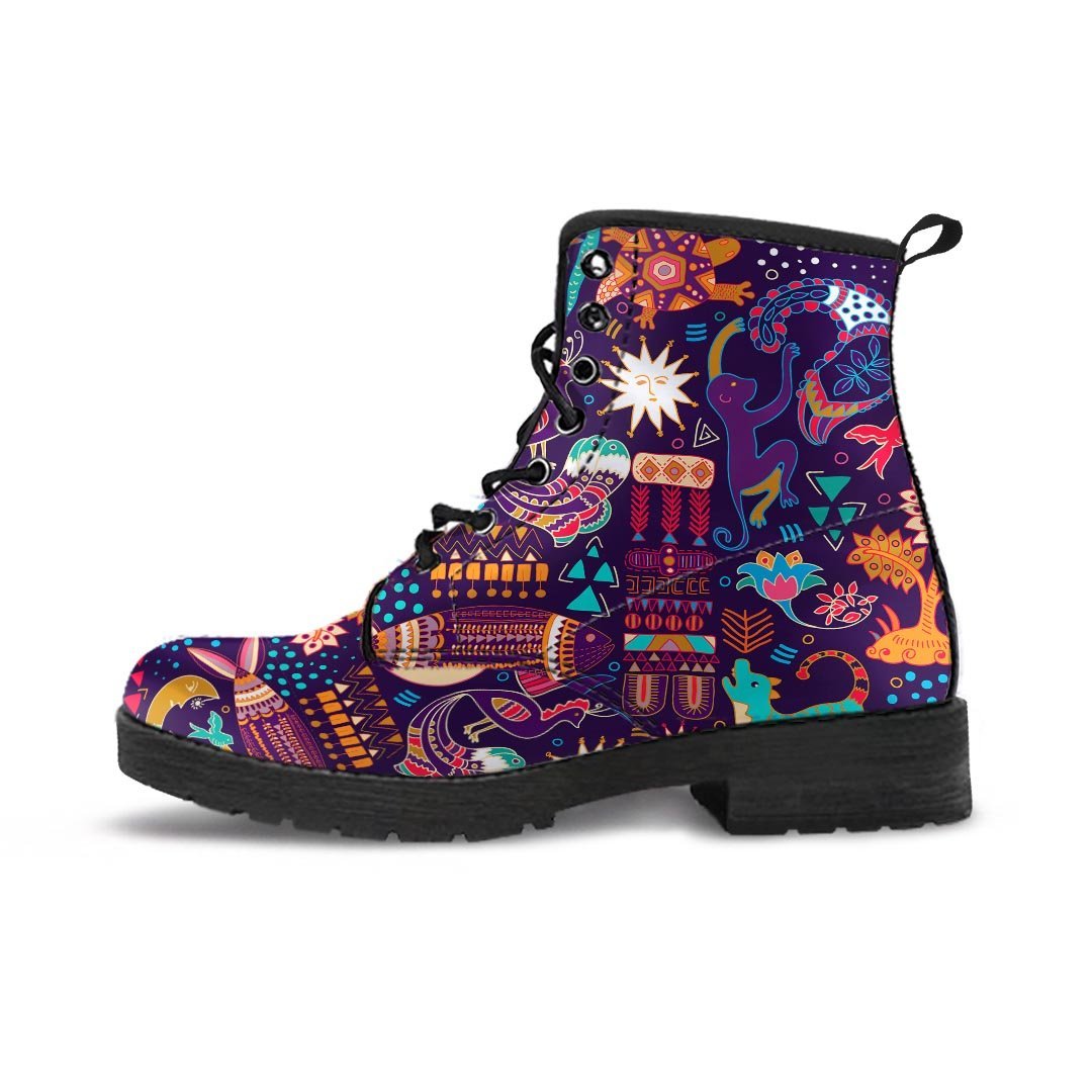 Aztec Psychedelic Trippy Men's Boots-grizzshop