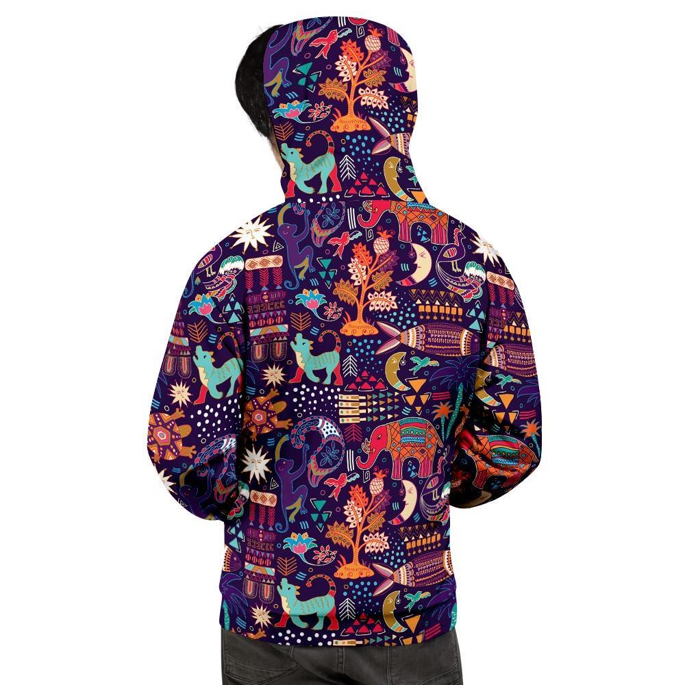 Aztec Psychedelic Trippy Men's Hoodie-grizzshop