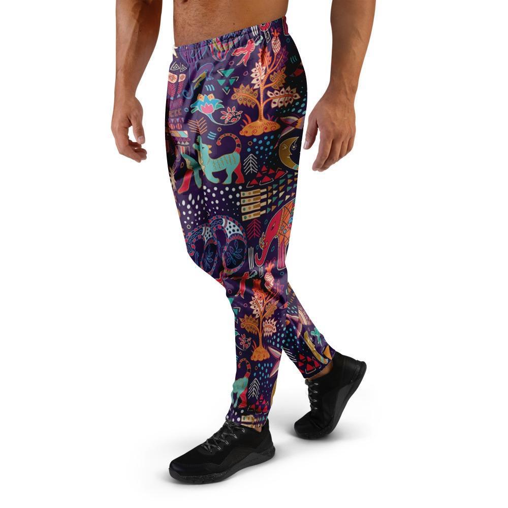 Aztec Psychedelic Trippy Men's Joggers-grizzshop