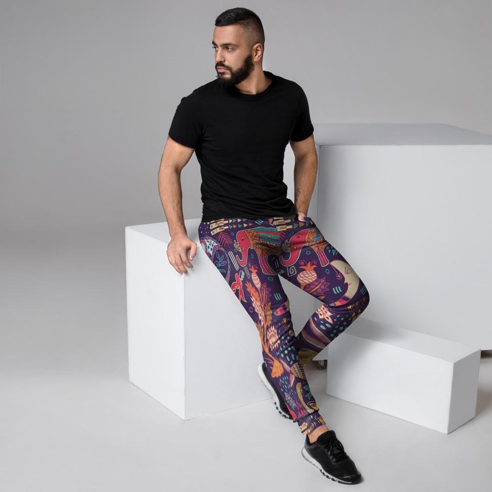 Aztec Psychedelic Trippy Men's Joggers-grizzshop