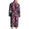 Aztec Psychedelic Trippy Men's Robe-grizzshop