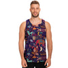 Aztec Psychedelic Trippy Men's Tank Tops-grizzshop