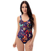 Aztec Psychedelic Trippy One Piece Swimsuite-grizzshop