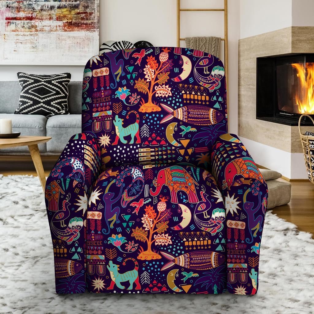 Aztec Psychedelic Trippy Recliner Cover-grizzshop