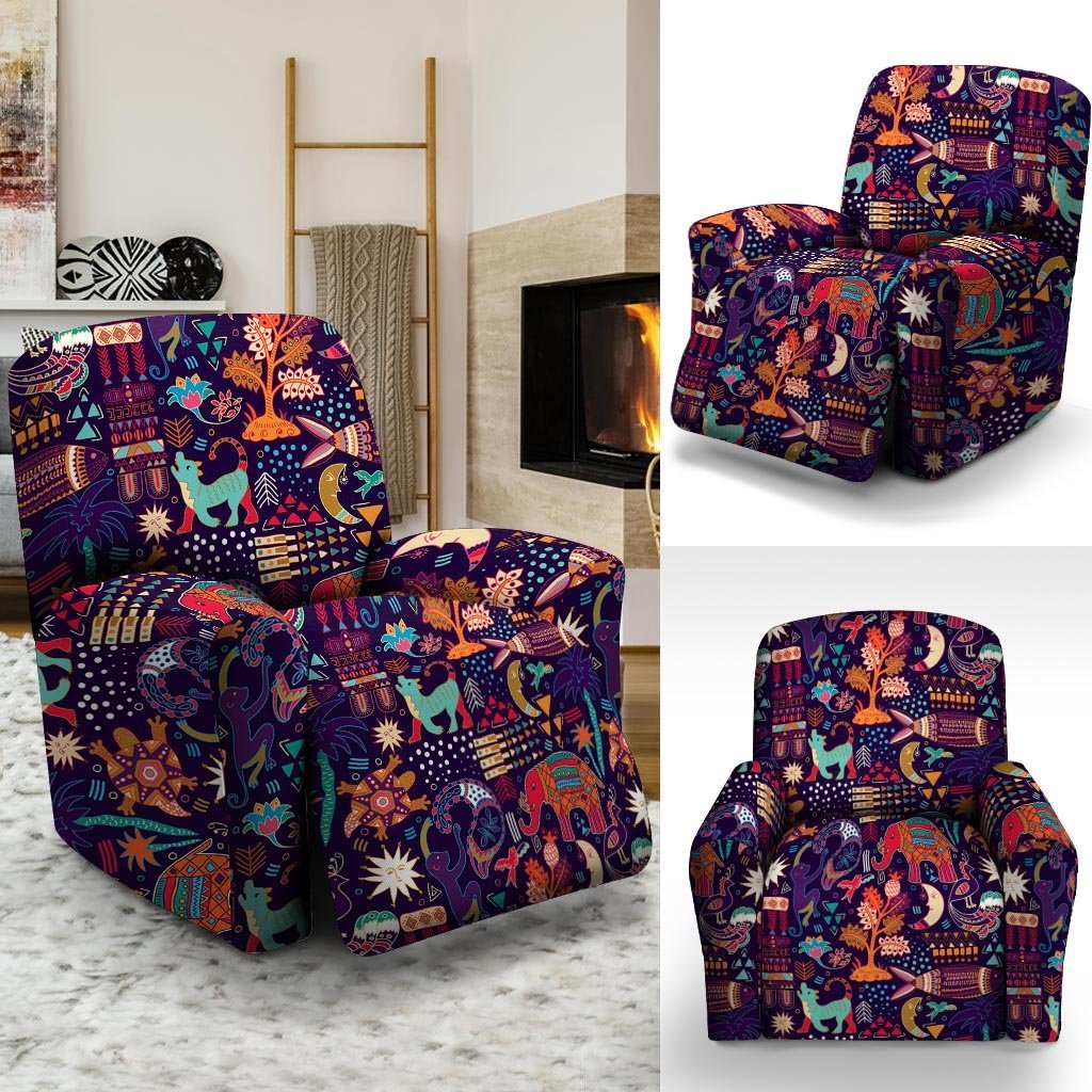 Aztec Psychedelic Trippy Recliner Cover-grizzshop