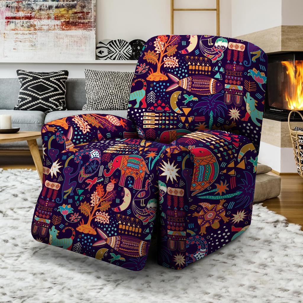 Aztec Psychedelic Trippy Recliner Cover-grizzshop