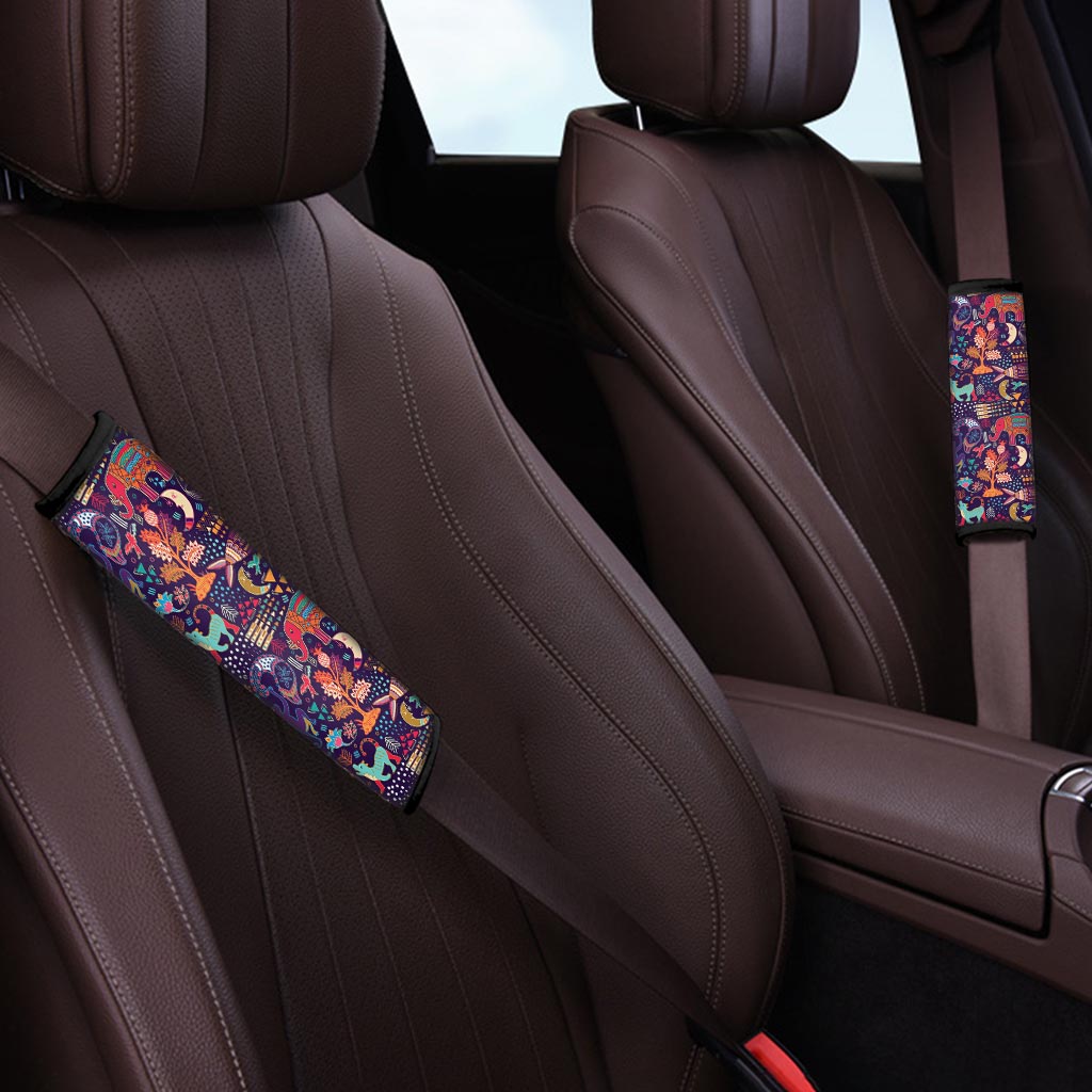 Aztec Psychedelic Trippy Seat Belt Cover-grizzshop