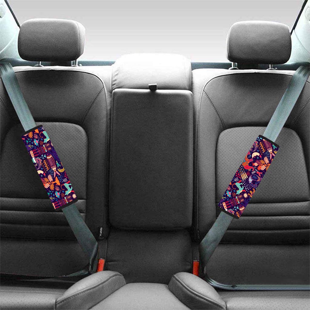 Aztec Psychedelic Trippy Seat Belt Cover-grizzshop