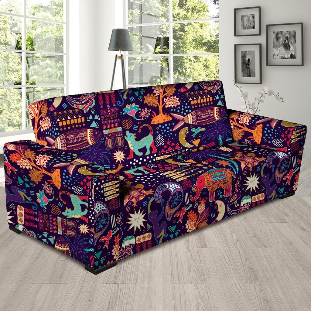 Aztec Psychedelic Trippy Sofa Cover-grizzshop