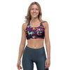 Aztec Psychedelic Trippy Sports Bra-grizzshop