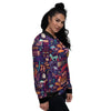 Aztec Psychedelic Trippy Women's Bomber Jacket-grizzshop