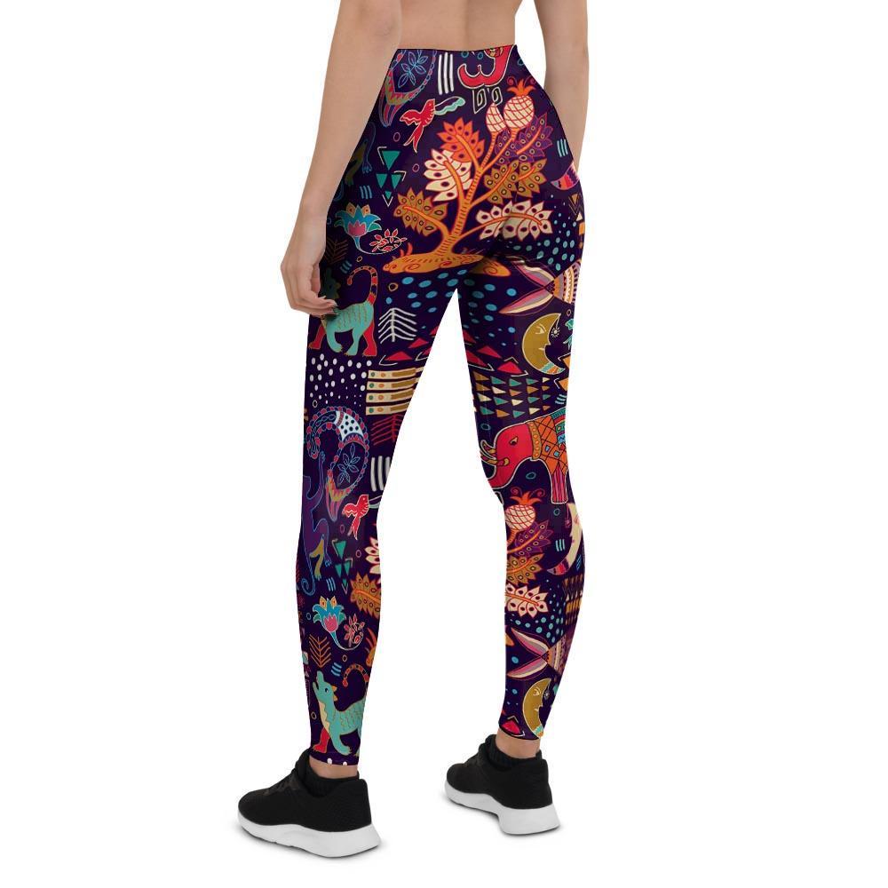 Aztec Psychedelic Trippy Women's Leggings-grizzshop