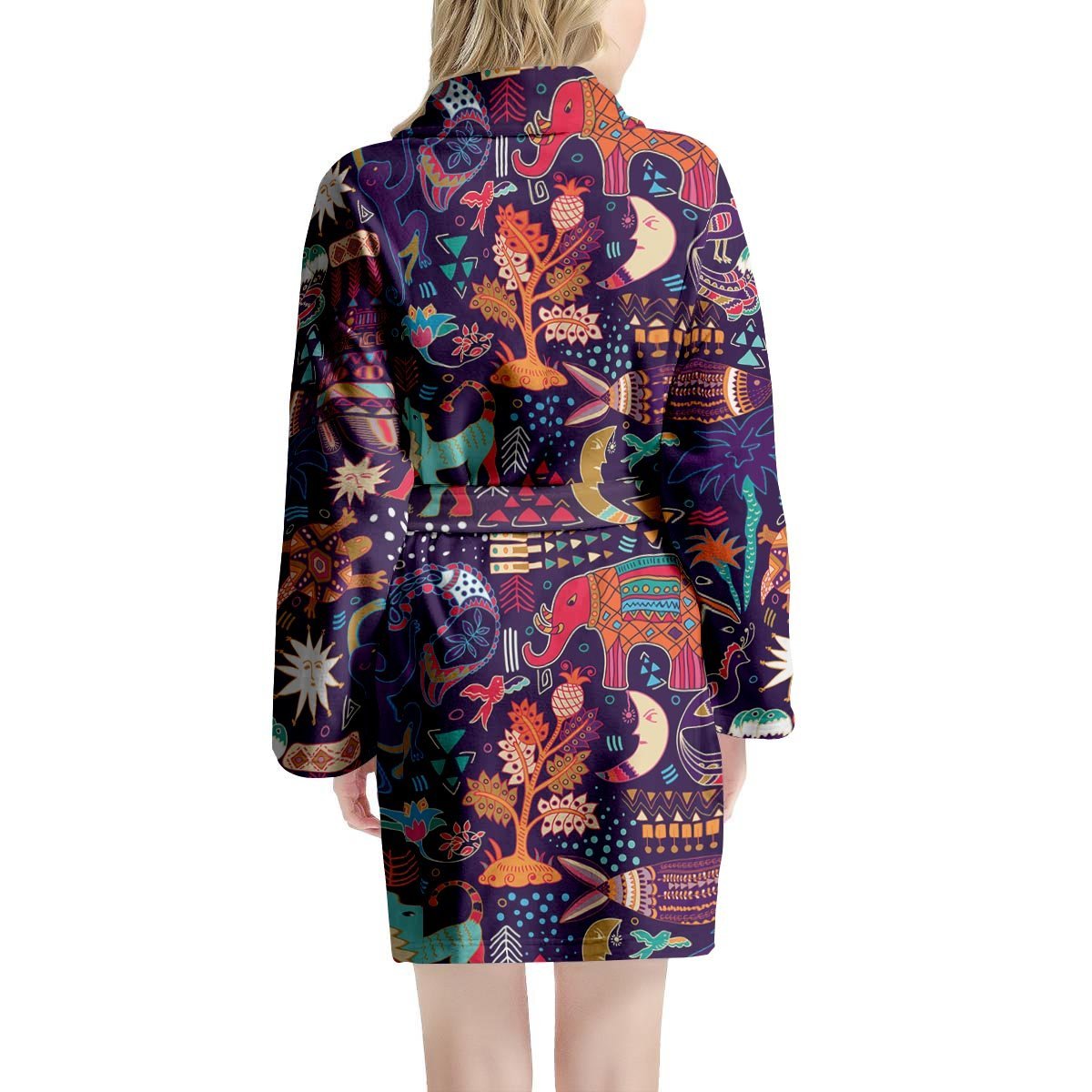 Aztec Psychedelic Trippy Women's Robe-grizzshop