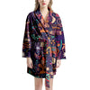 Aztec Psychedelic Trippy Women's Robe-grizzshop