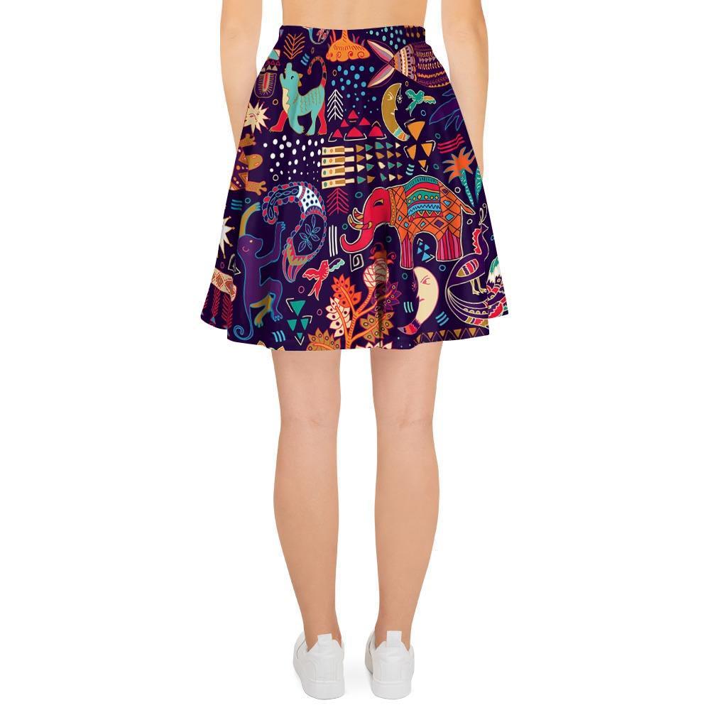 Aztec Psychedelic Trippy Women's Skirt-grizzshop