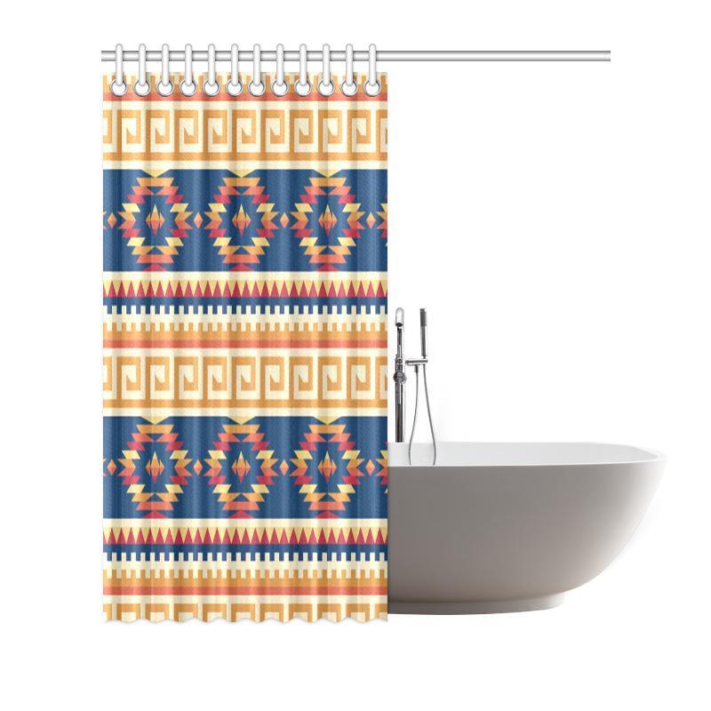 Aztec Tribal Indians Navajo Native American Print Bathroom Shower Curtain-grizzshop