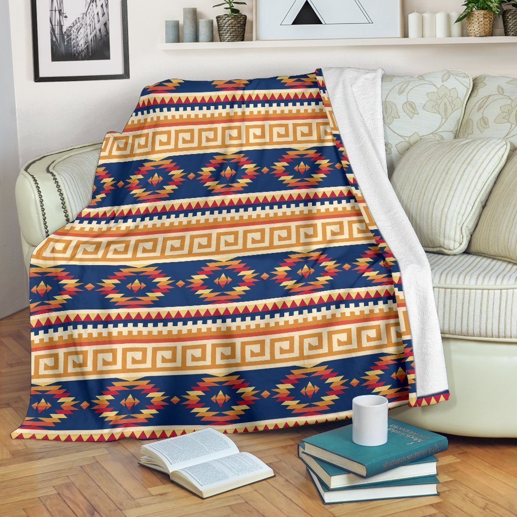 Aztec Tribal Indians Navajo Native American Print Blanket-grizzshop