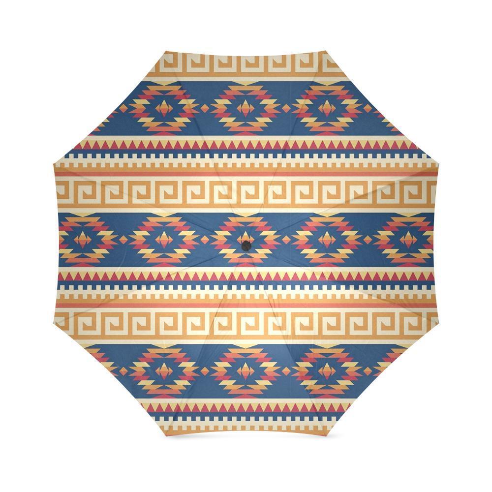 Aztec Tribal Indians Navajo Native American Print Foldable Umbrella-grizzshop