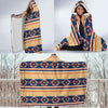 Aztec Tribal Indians Navajo Native American Print Hooded Blanket-grizzshop