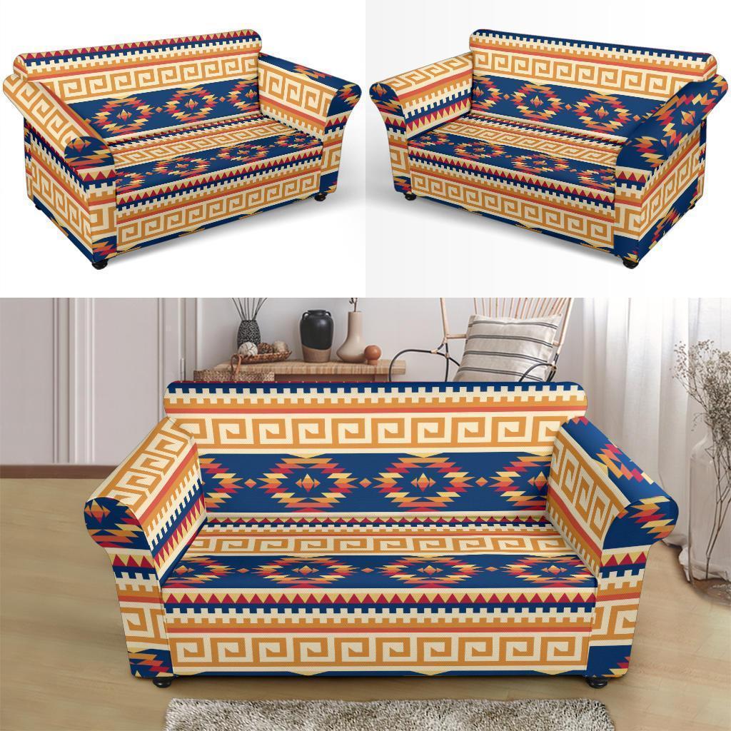 Aztec Tribal Indians Navajo Native American Print Loveseat Cover-grizzshop