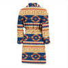 Aztec Tribal Indians Navajo Native American Print Men Long Robe-grizzshop