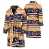 Aztec Tribal Indians Navajo Native American Print Men Long Robe-grizzshop