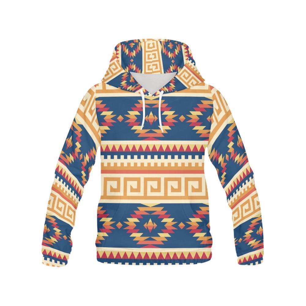 Aztec Tribal Indians Navajo Native American Print Men Pullover Hoodie Men Pullover Hoodie-grizzshop