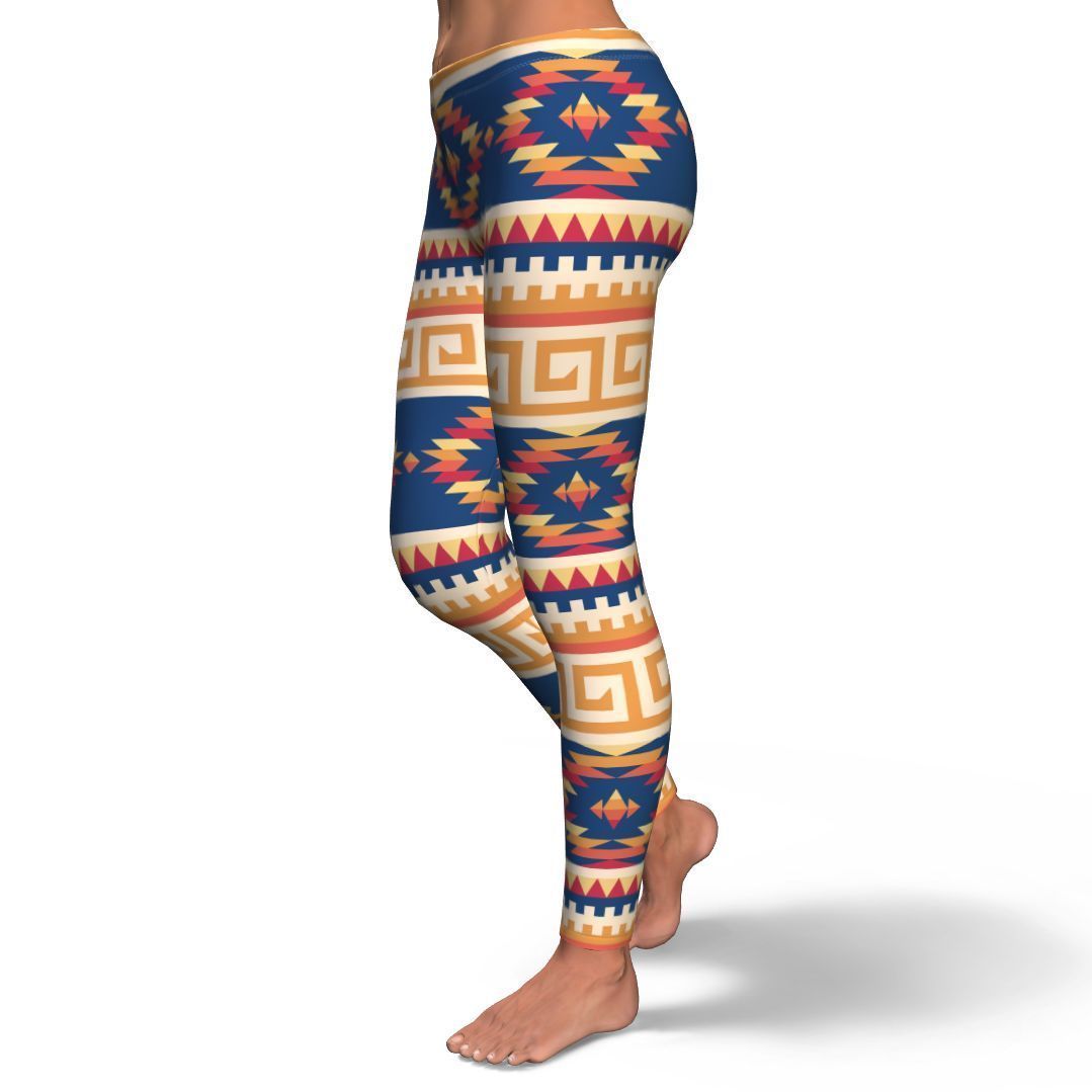 Aztec Tribal Indians Navajo Native American Print Pattern Women Leggings-grizzshop