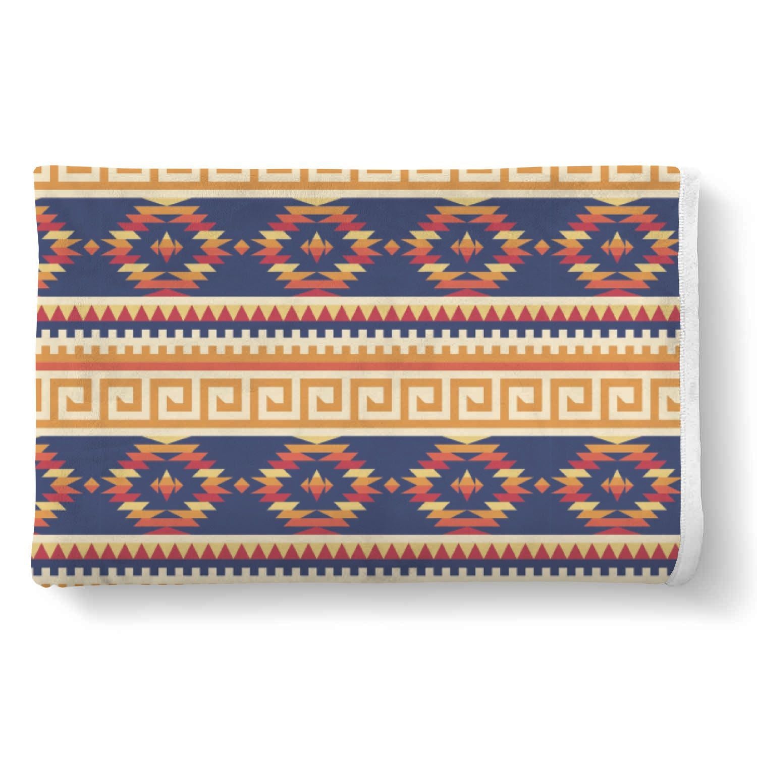 Aztec Tribal Indians Navajo Native American Print Throw Blanket-grizzshop