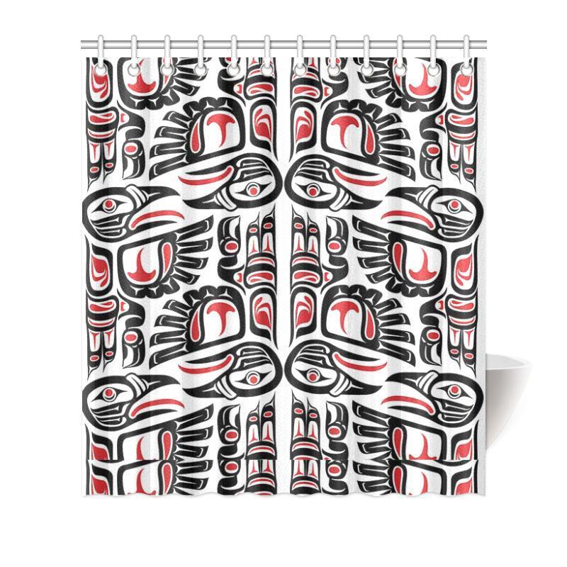 Aztec Tribal Native American Indians Navajo Print Bathroom Shower Curtain-grizzshop