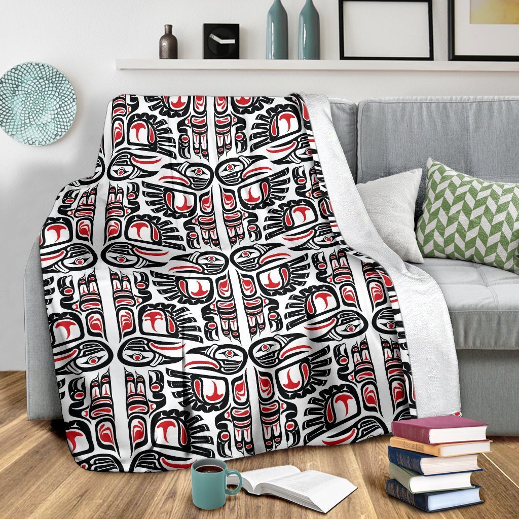 Aztec Tribal Native American Indians Navajo Print Blanket-grizzshop