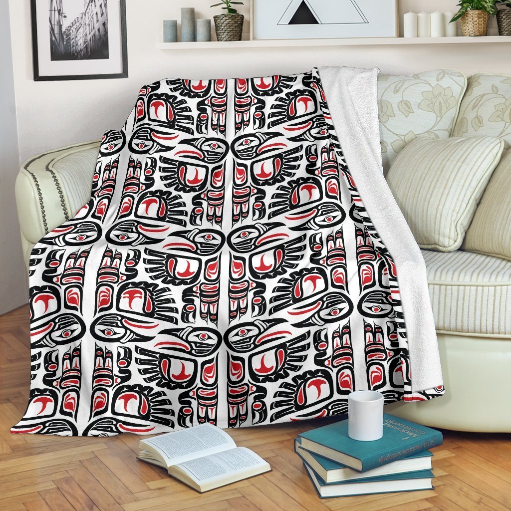 Aztec Tribal Native American Indians Navajo Print Blanket-grizzshop