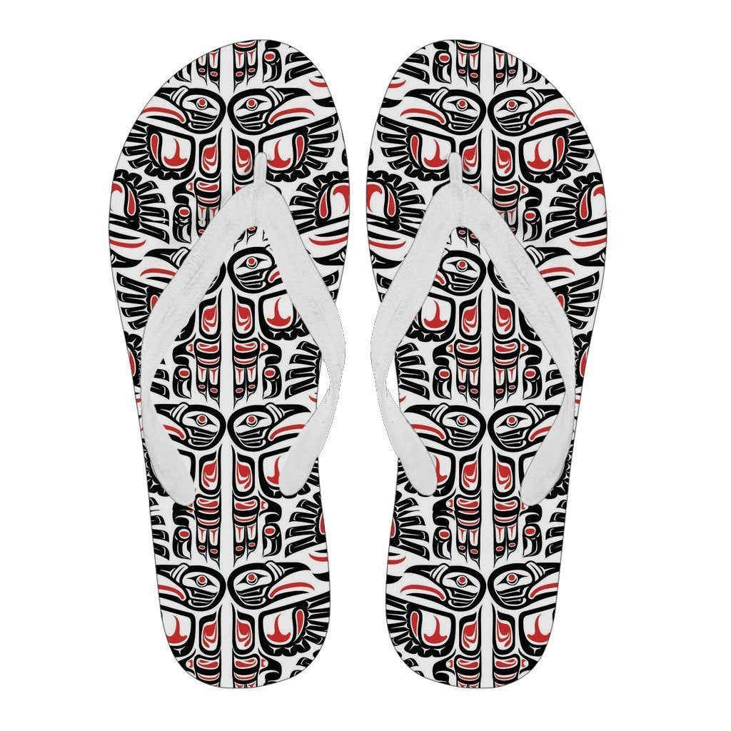 Aztec Tribal Native American Indians Navajo Print Men & Women Flip Flops-grizzshop