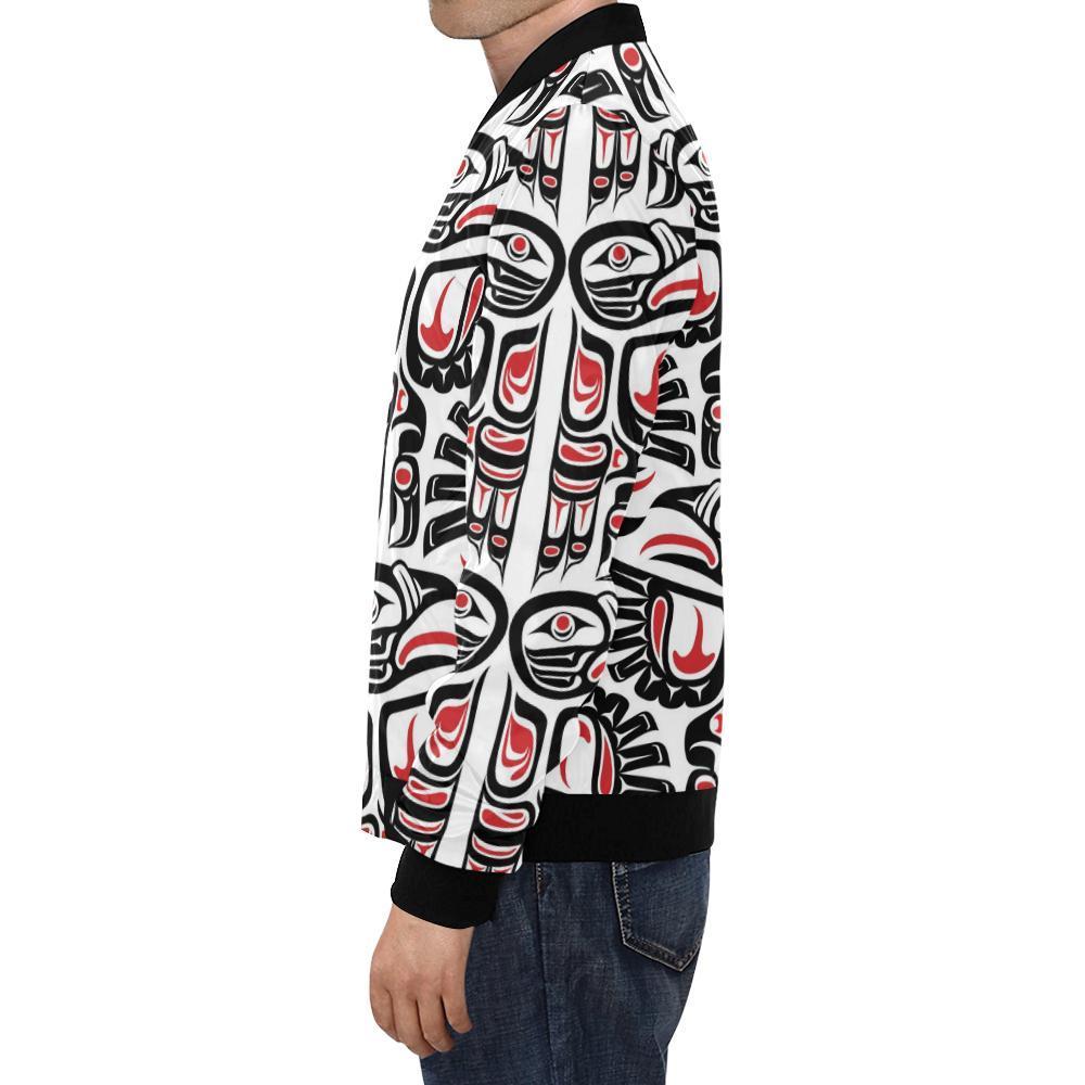 Aztec Tribal Native American Indians Navajo Print Men's Bomber Jacket-grizzshop