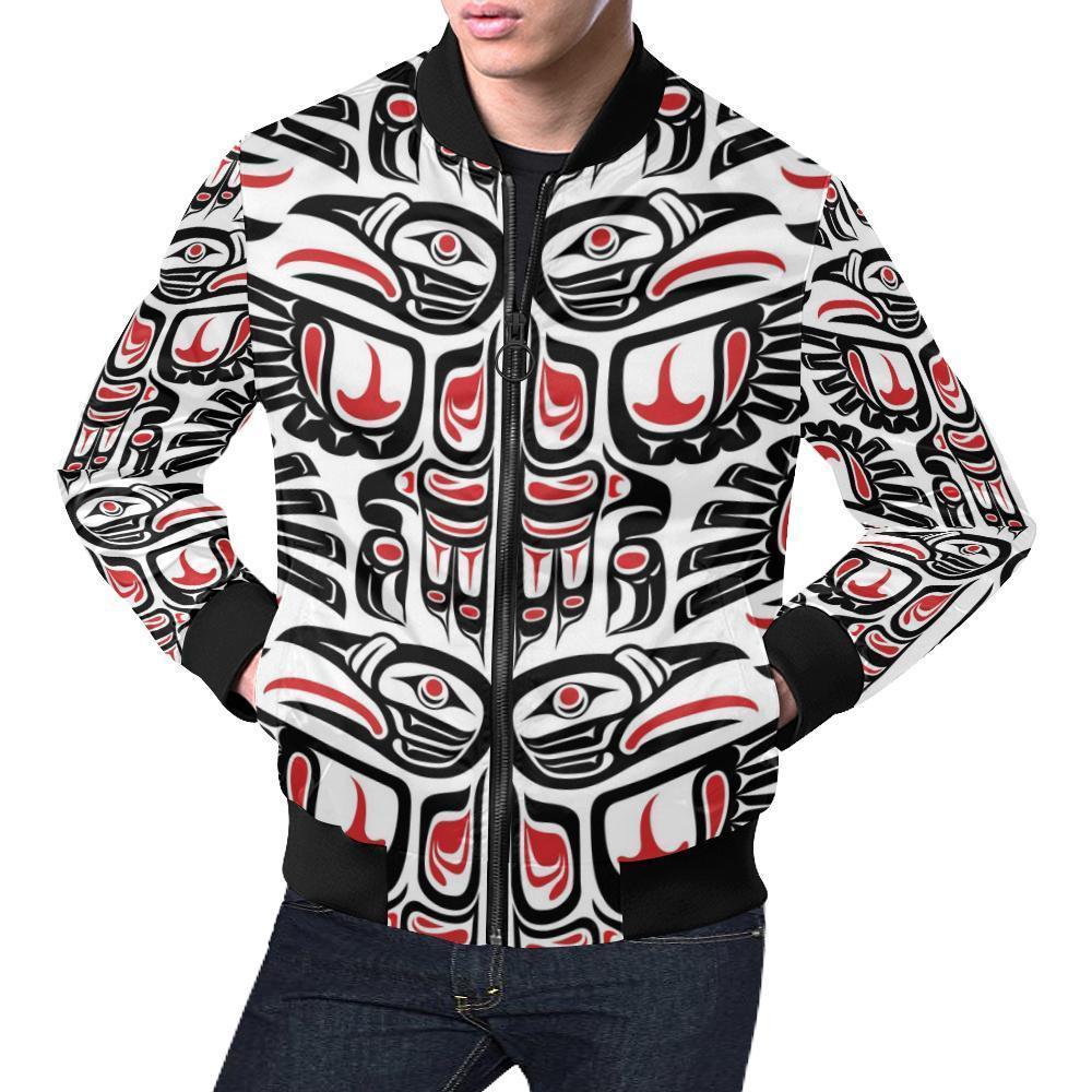 Aztec Tribal Native American Indians Navajo Print Men's Bomber Jacket-grizzshop