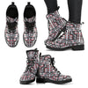 Aztec Tribal Native American Indians Navajo Print Women Leather Boots-grizzshop